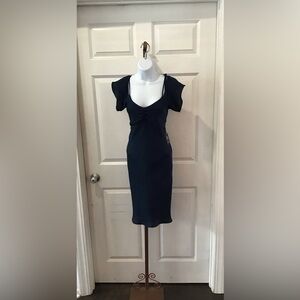 Express Midnight Blue Midi Dress